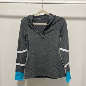 Gap fit quarter zip pullover hoodie
